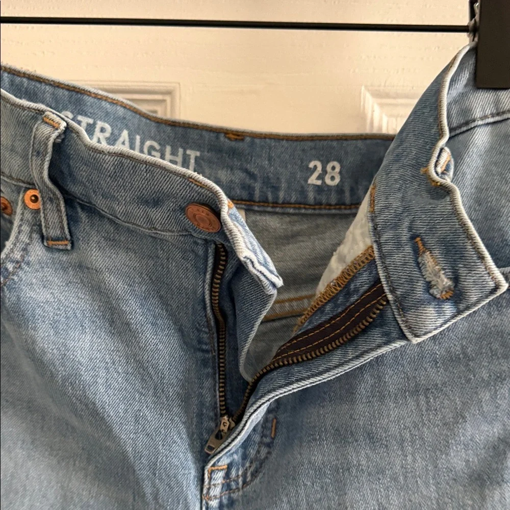J. Crew Light Blue Straight Leg Jeans - Picture 8 of 14